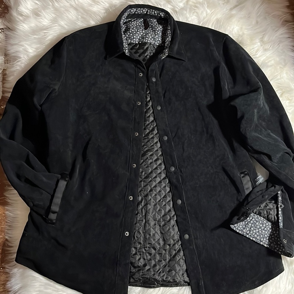 Corduroy like, lightweight button down